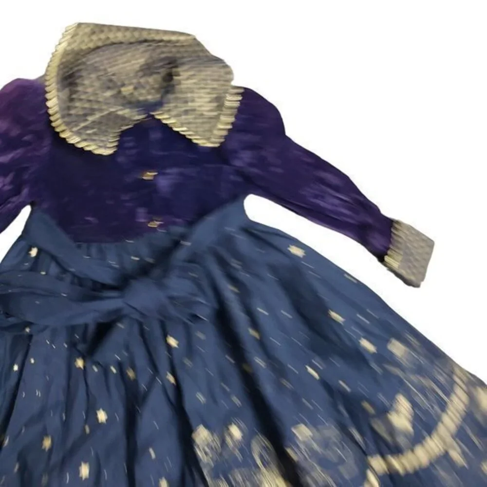 Vintage Daisy Kingdom Size 4 Velvet Tassels Windsor Dress RARE MADE IN‎ USA